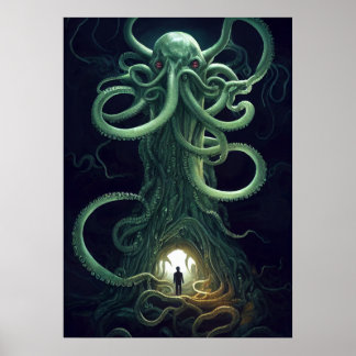 Póster Cthulhu, un portal de terror cósmico