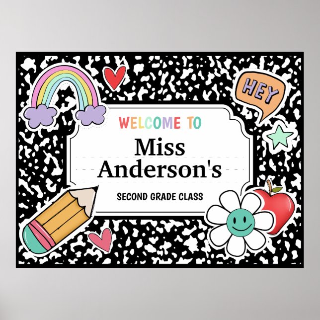 Póster Cuaderno de Composición para Maestros de Aula (Frente)