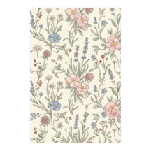 Cuaderno de patrones de flores silvestres vintage