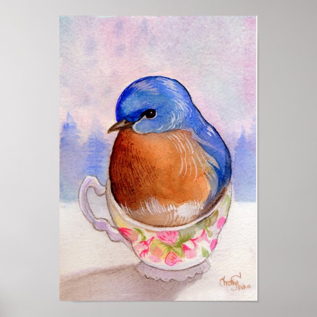 Póster Cuaderno de Teacup de Bluebird (Frente)