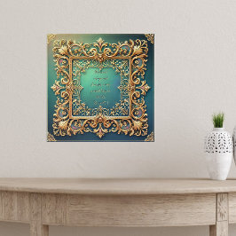 Póster Cuadrado de acuerdo marco Personalizable Biblia Ve