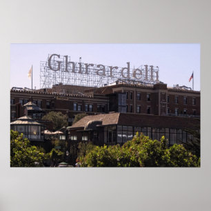 Póster CUADRADO de GHIRARDELLI en SAN FRANCISCO