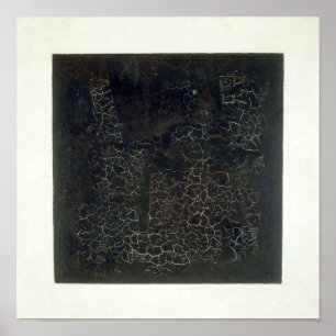 Póster Cuadrado negro