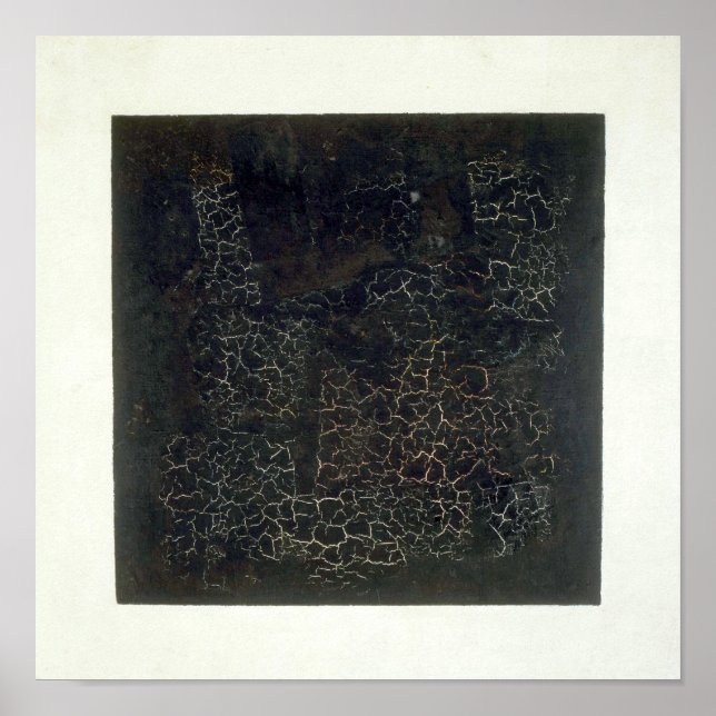 Póster Cuadrado negro (Frente)