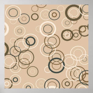 Póster Cuadrados pop retro vintage Resumen Art. 2