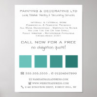 Cuadrados verde azulados de Ombre, pintador y deco