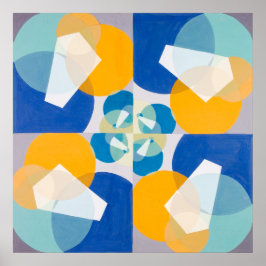 Póster 'Cuadrados Verdes 1934' de Joseph Schillinger