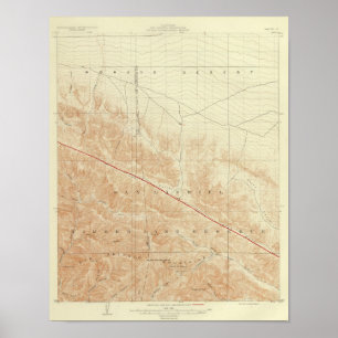 Póster Cuadrangle de San Antonio con el Rift de San Andre