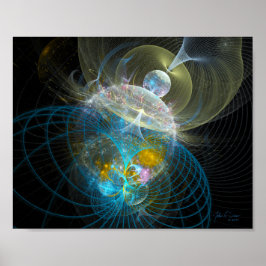 Póster Cuadrícula de gravedad (10x8)