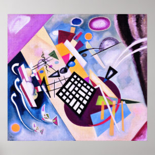 Póster Cuadrícula negra - Kandinsky