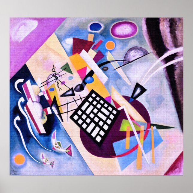 Póster Cuadrícula negra - Kandinsky (Frente)