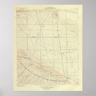 Póster Cuadrilátero de Palmdale que muestra la grieta de