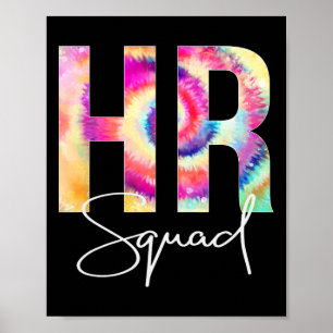 Póster Cuadrilla de Recursos Humanos Tie Dye Byck Para Ap