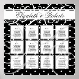 Póster Cuadro 80 a 120 asientos para Bodas invitados