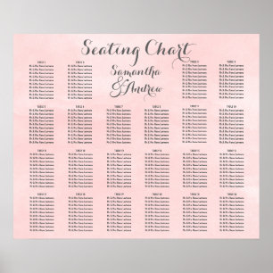 Póster Cuadro de asiento 2 de la mesa de color rosa de co