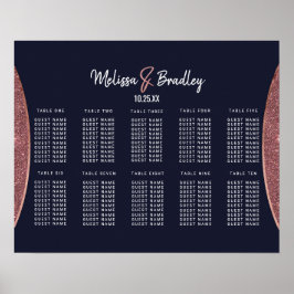 Póster Cuadro de asiento circular azul de la Marina Purpu