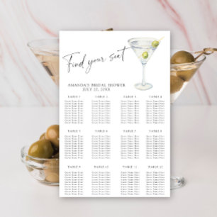 Póster Cuadro de asiento Martini Bridal