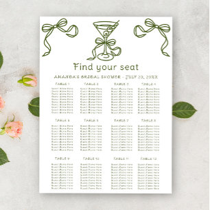 Póster Cuadro de asiento Martini Bridal
