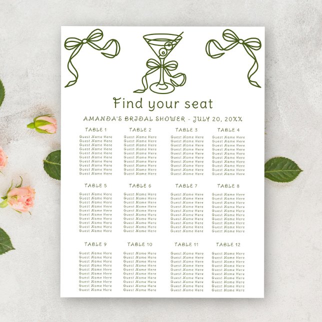 Póster Cuadro de asiento Martini Bridal (Subido por el creador)