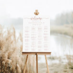 Póster Cuadro de asientos alfabéticos de caligrafía de or<br><div class="desc">Esta tabla alfabética de caligrafía dorada subió es perfecta para un boda rústico. El diseño, sencillo y elegante, presenta una tipografía de escritura clásica y elegante en oro y blanco rosa. Este signo se puede usar para organizar a los invitados alfabéticamente o por número de tabla. Tiene capacidad para unos...</div>