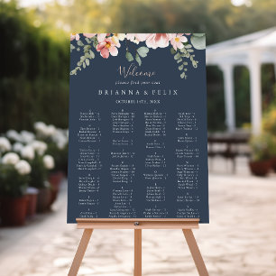 Póster Cuadro de asientos alfabéticos del Jardín Eucalypt
