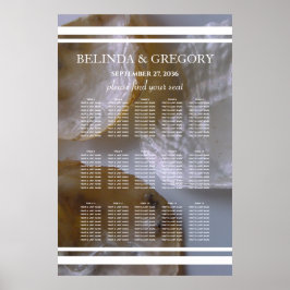 Póster Cuadro de asientos Boda de los reclamos de playa