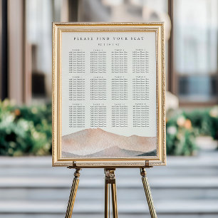 Póster Cuadro de asientos de Bodas del desierto de Sierra