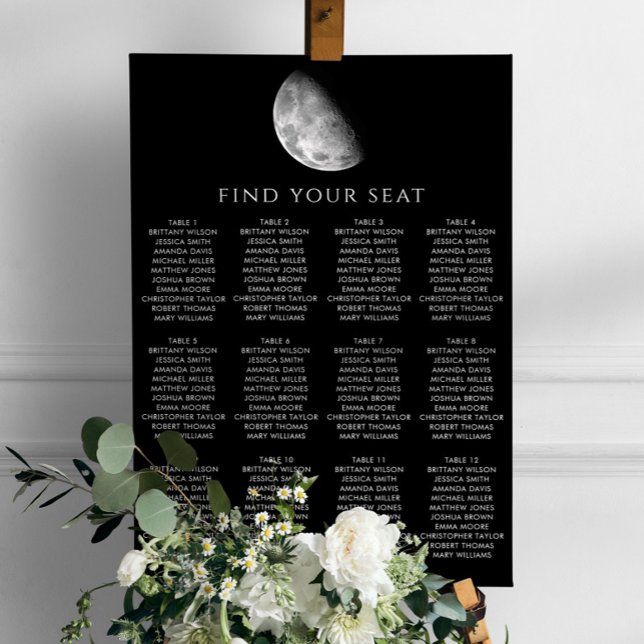 Póster Cuadro de asientos del boda de la luna y el espaci (Subido por el creador)