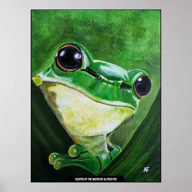 Póster Cuadro Guardián del Agua de Alfred Fox (Frente)