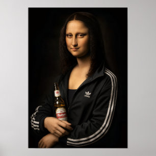 Póster cuadro Mola Lisa Cerveza y Chándal