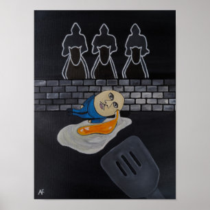 Póster Cuadro Roto Luego Frito por Alfred Fox