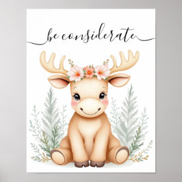 Póster Cuadros acuáticos extravagantes de Moose Woodland 