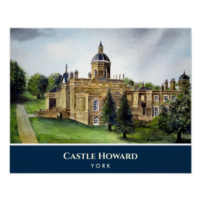 Póster Cuadros de acuarela de Castle Howard York (Anverso)