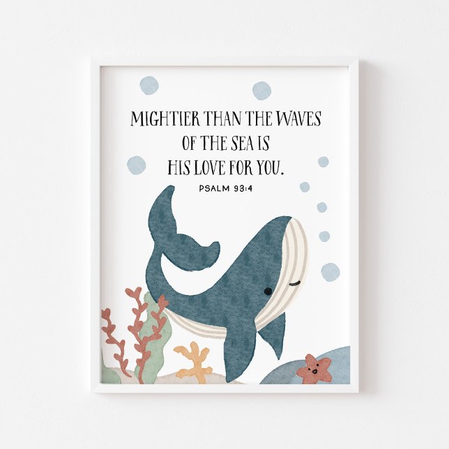 Póster Cuadros de agua Hijos cristianos de ballena huella (Subido por el creador)
