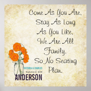 Póster Cuadros de asiento de mason jar modernos de la ven