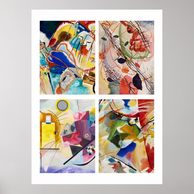 Póster Cuadros de Kandinsky (Frente)