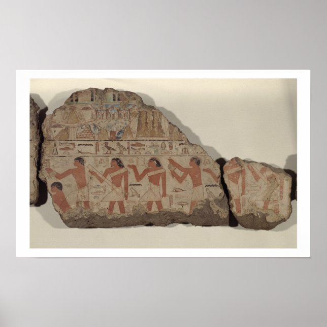 Póster Cuadros de Metjetji, detalles de sacerdotes cultos (Frente)