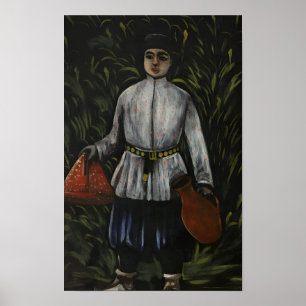 Póster Cuadros del pintor georgiano Niko Pirosmani