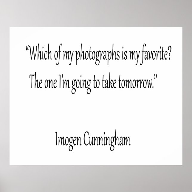 Póster Cuál de mis fotografías es mi favorita (Frente)