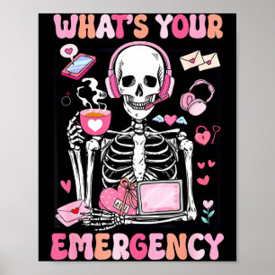 Póster ¿Cuál es su emergencia Día de San Valentín 911 des