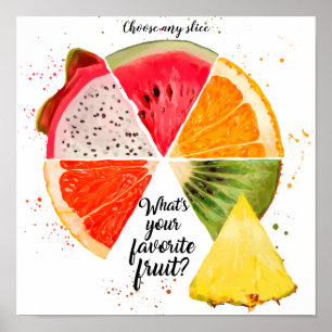 Póster ¿Cuál es tu fruta favorita?
