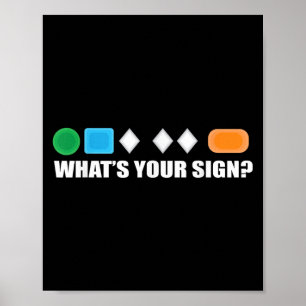 Póster Cuál es tu signo Dificultad de esquí Esquiador