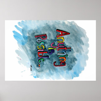 Póster Cualquier cosa es posible