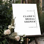 Póster Cualquier evento, elegante y moderno signo de bien<br><div class="desc">Bienvenido a sus huéspedes con este elegante cartel de bienvenida personalizado. Capacidad de cambiar el texto a cualquier evento, "Ducha de novia" es simplemente un ejemplo. Diseño elegante, depurado y moderno. Si es necesario, puede seleccionar "Editar usando la herramienta de diseño" y realizar cambios en el estilo de texto, el...</div>