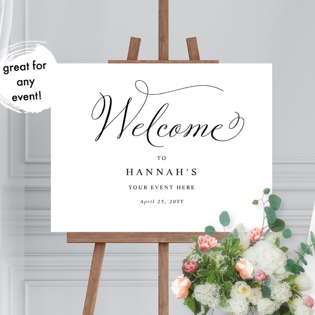 Póster Cualquier evento, signo de bienvenida de caligrafí (Subido por el creador)