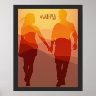 Póster Cualquier pareja romántica para siempre con la man