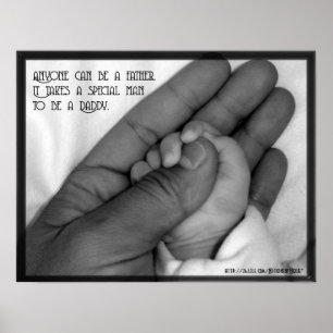 Póster Cualquier persona puede ser un padre