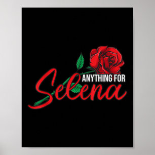 Póster Cualquier Selenas, Rosas, Reina De Tejano, Selenas