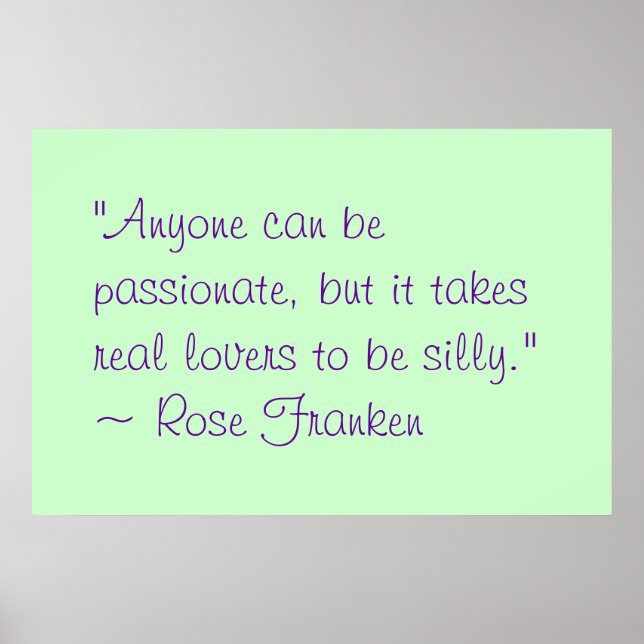 Póster Cualquiera Puede Ser Apasionado (Frente)