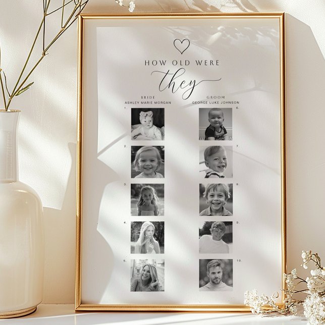 Póster Cuán viejos eran ellos Juego de adivinanza de la f (Shower Game Poster)